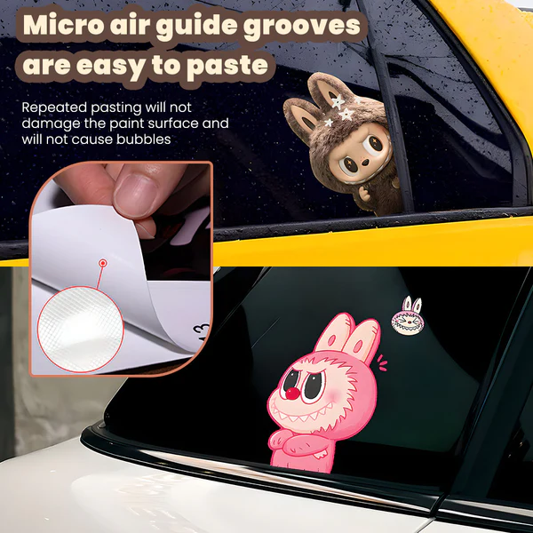 Labubu Car Decal Sticker1 - Fits All Cars
