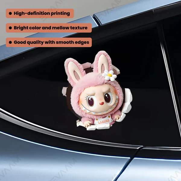 Labubu Car Decal Sticker3
