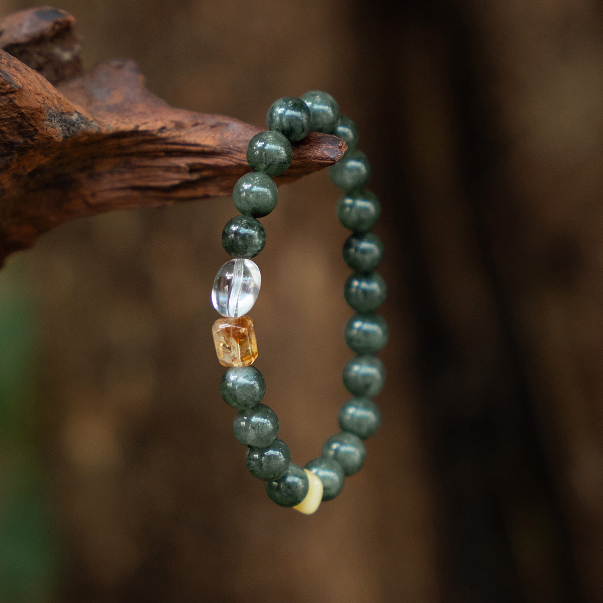 Green Phantom Quartz Energy Bracelet