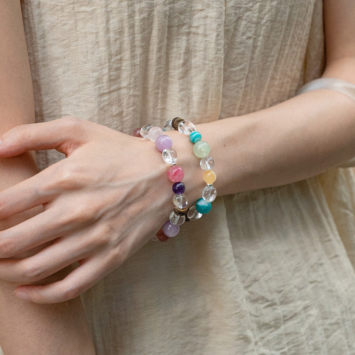 Rose Quartz & Agarwood Bracelet for Love Enhancement