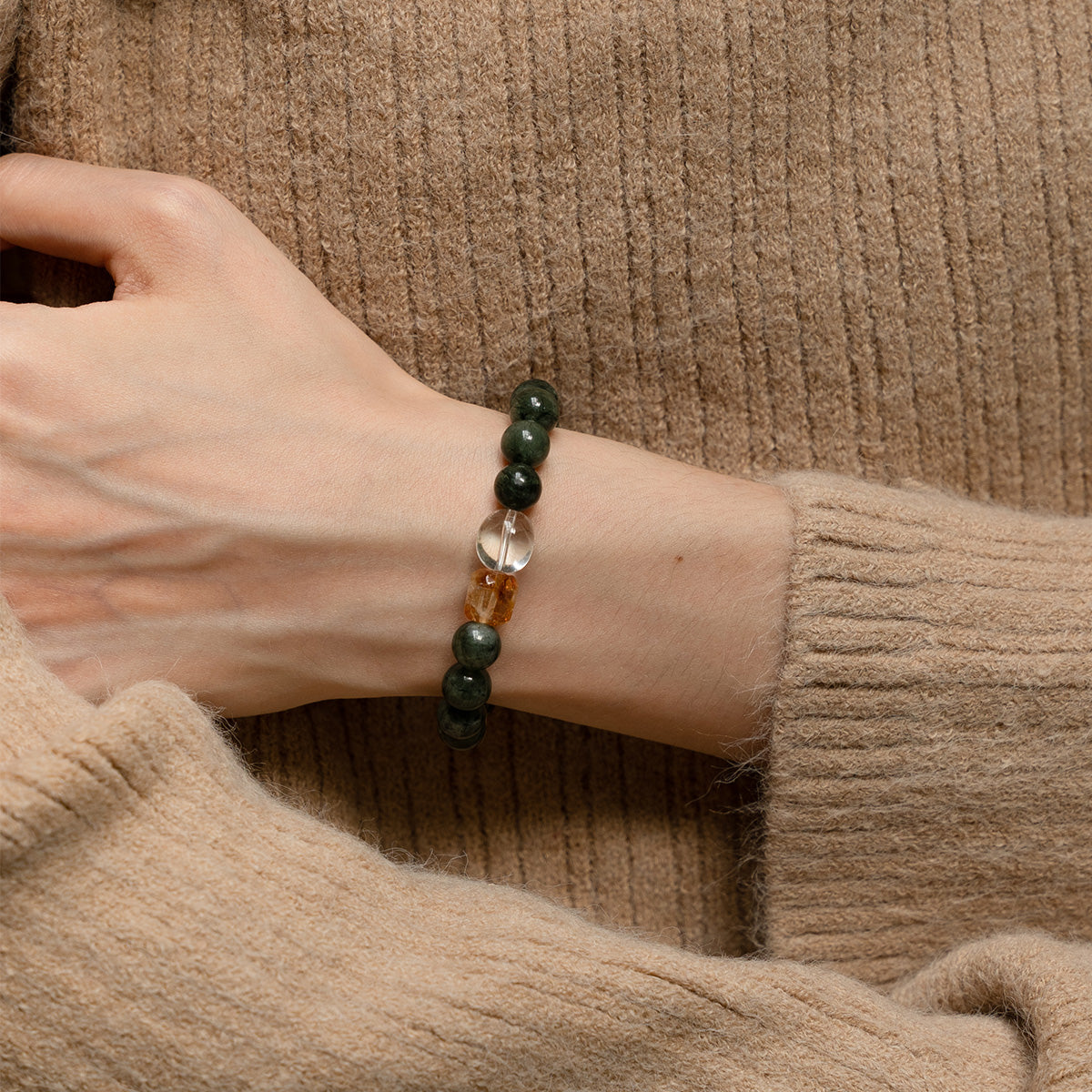 Green Phantom Quartz Energy Bracelet