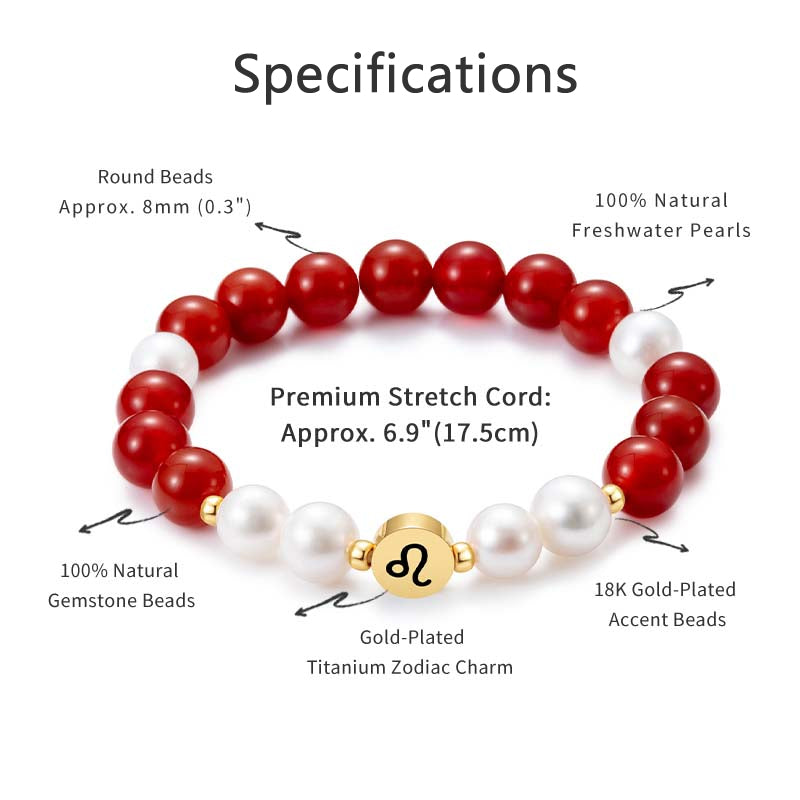 12 Zodiac Energy Crystal Bracelets