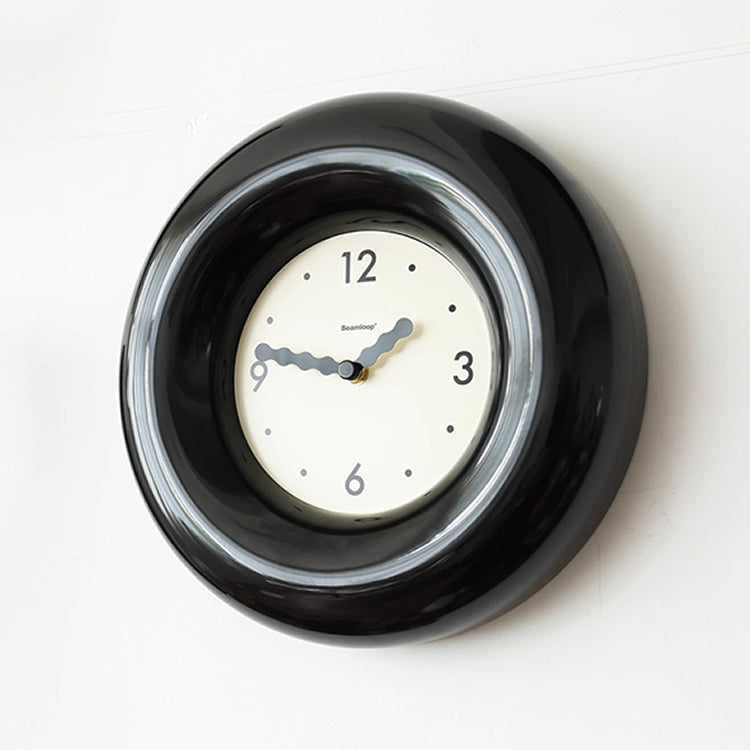Mid-Century Art Bagel Retro Wall Clock - Living Room Hanging Clock