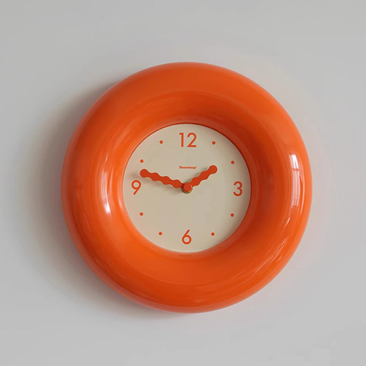 Mid-Century Art Bagel Retro Wall Clock - Living Room Hanging Clock
