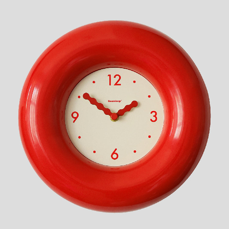Mid-Century Art Bagel Retro Wall Clock - Living Room Hanging Clock