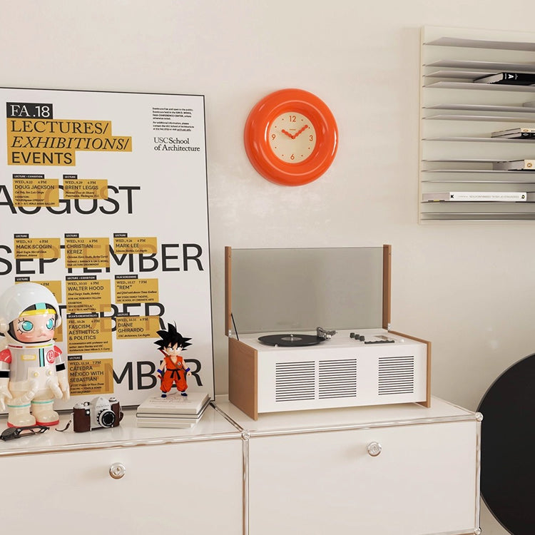 Mid-Century Art Bagel Retro Wall Clock - Living Room Hanging Clock