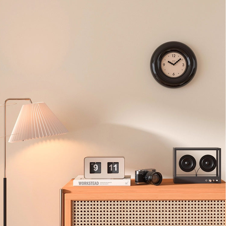 Mid-Century Art Bagel Retro Wall Clock - Living Room Hanging Clock