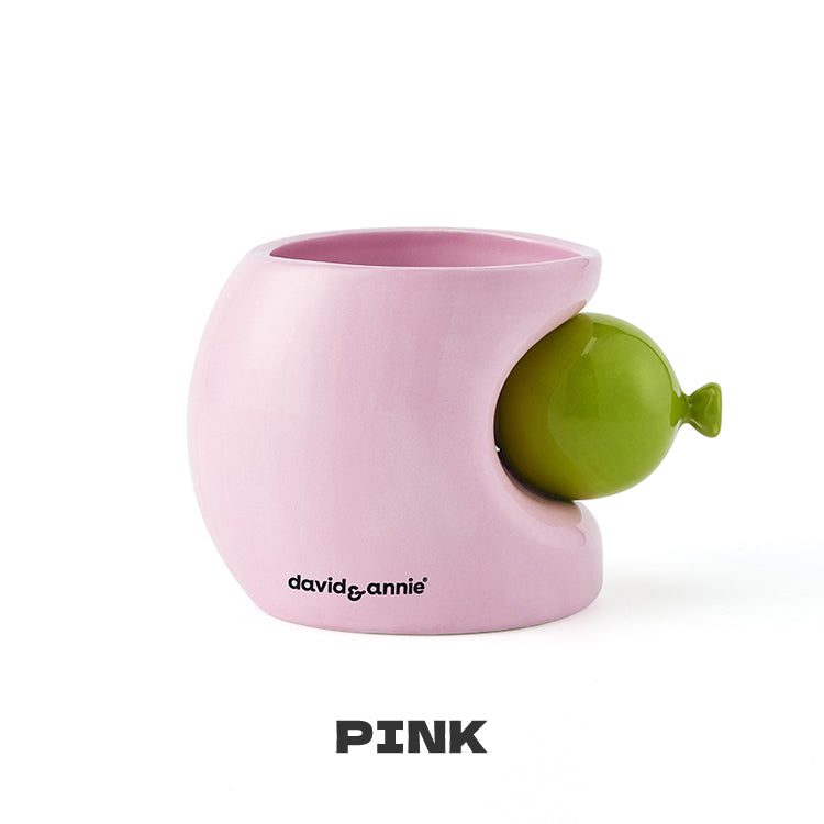 Unique Balloon Coffee Cup - High-Design Color-Blocked Ceramic Couple Mugs
