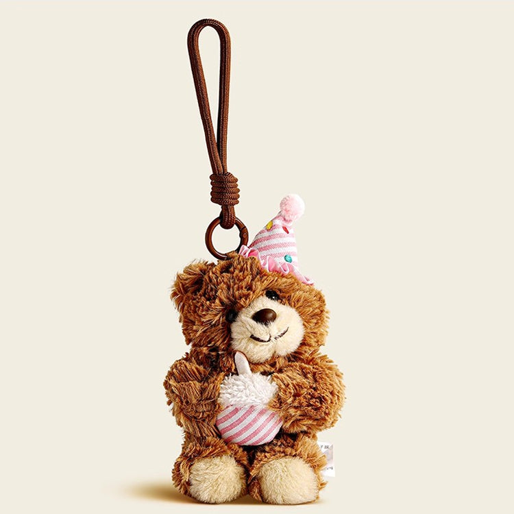 Bear Hug Rabbit Plush Doll Bag Charm Keychain
