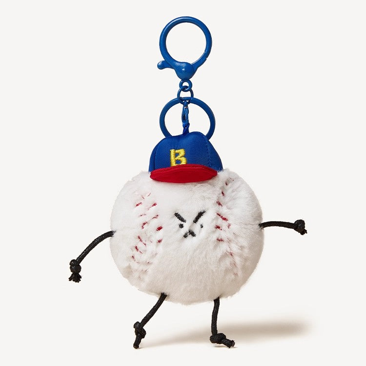 Cute Baseball Doll Plush Backpack Clip