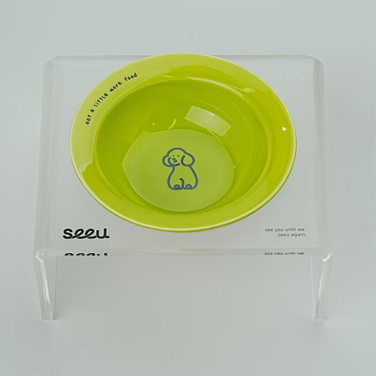 Dog Neck-Protecting Anti-Spill Food Bowl Stand - Anti-Black Chin Pet Bowl
