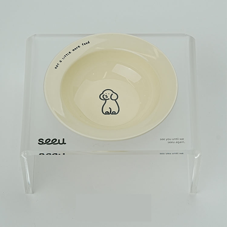 Dog Neck-Protecting Anti-Spill Food Bowl Stand - Anti-Black Chin Pet Bowl