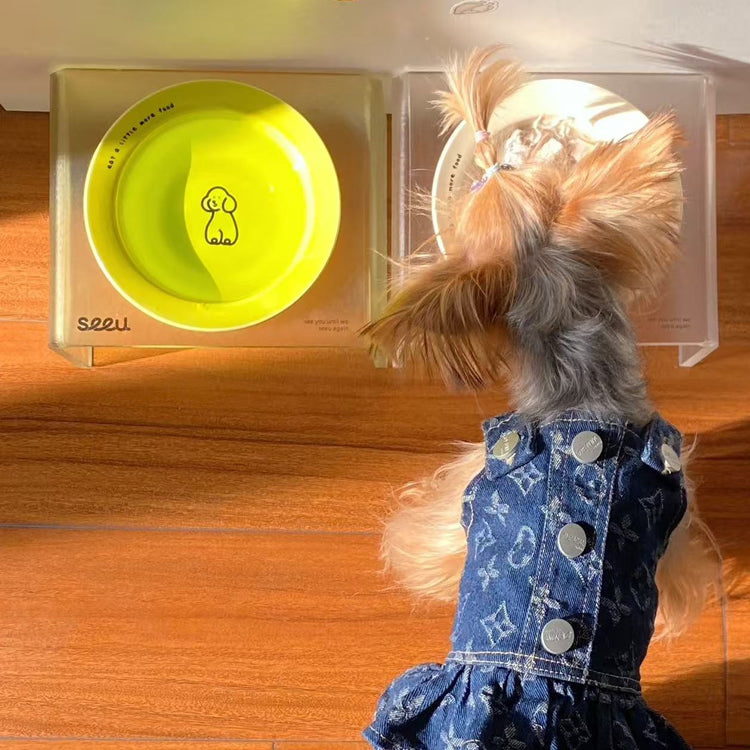 Dog Neck-Protecting Anti-Spill Food Bowl Stand - Anti-Black Chin Pet Bowl