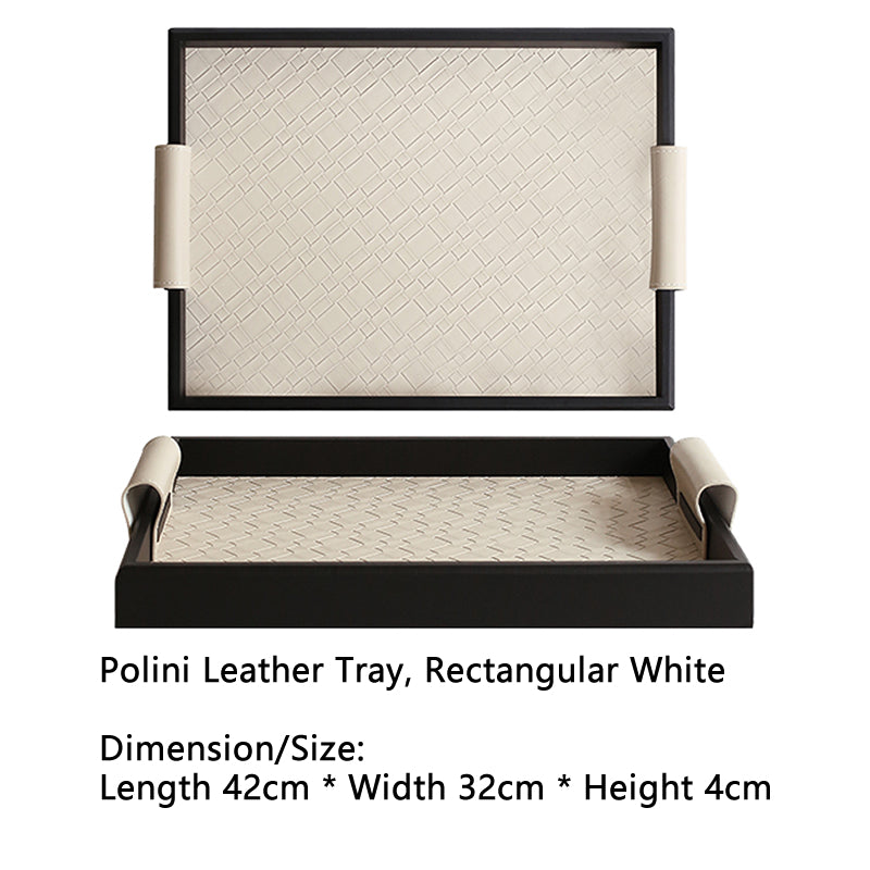 French Chic Leather Tray - Entryway Organizer for Aromatherapy & Gifting