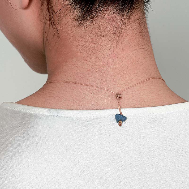 Labradorite Natural Crystal Pendant Necklace