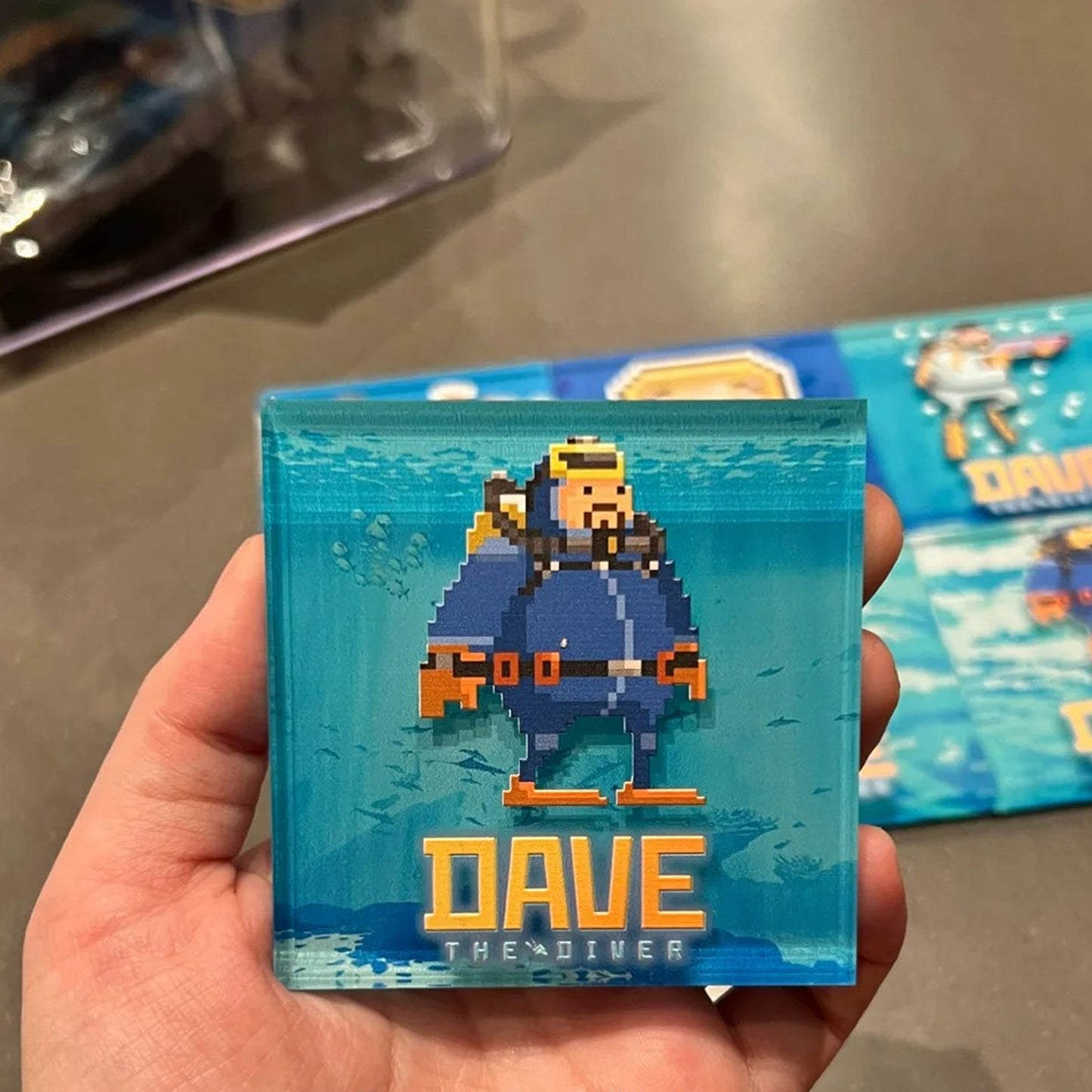 DAVE THE DIVER Acrylic Fridge Magnet Set - 3D Relief Collectible for Fans
