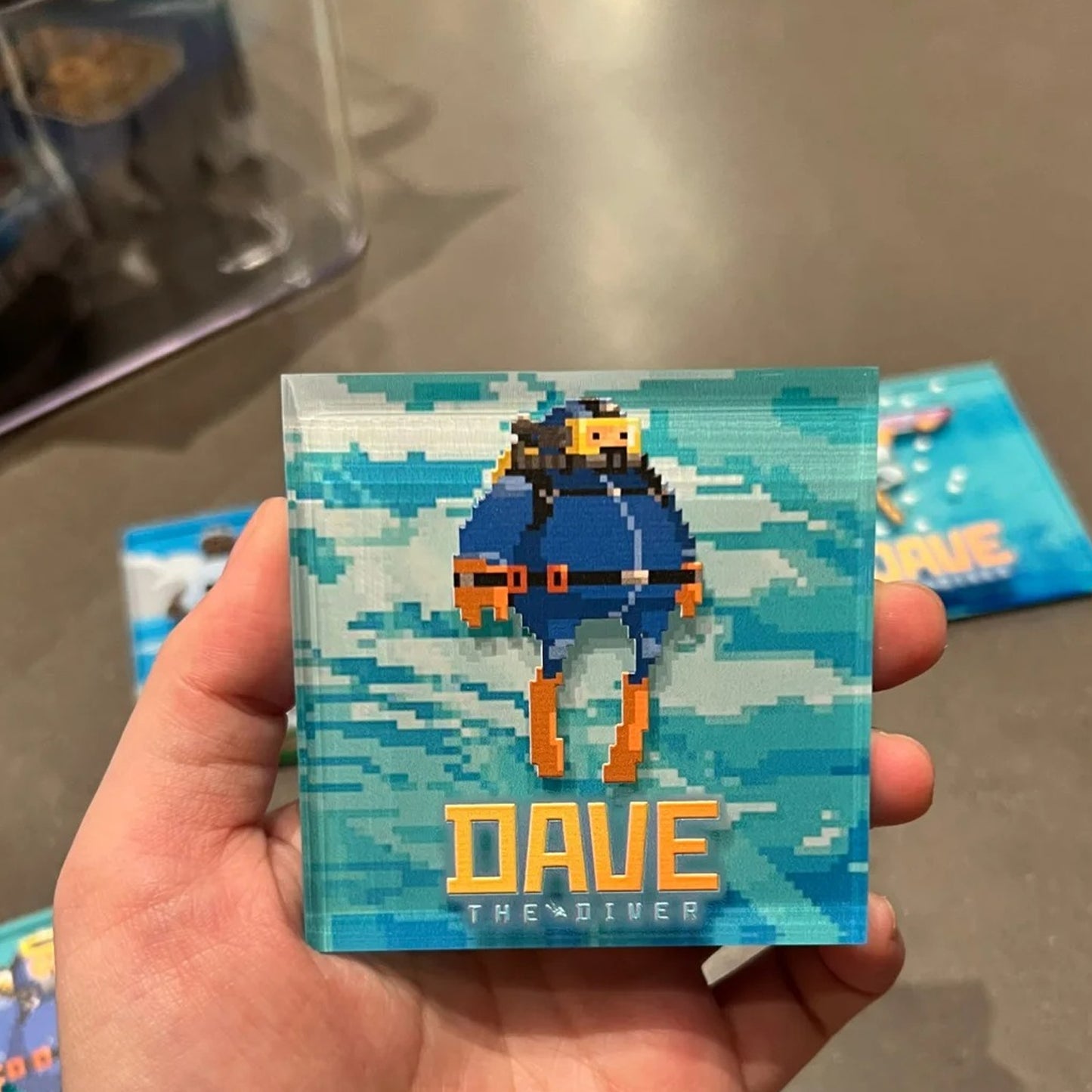 DAVE THE DIVER Acrylic Fridge Magnet Set - 3D Relief Collectible for Fans