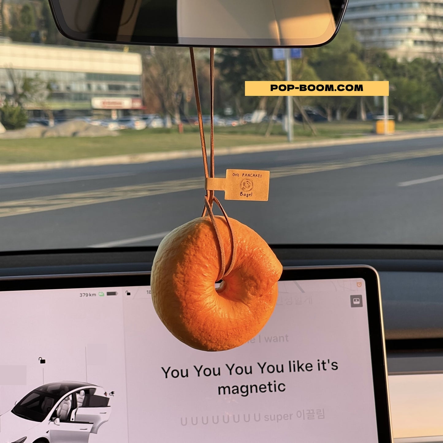 Handmade Bread Stress Relief Charm| Croissant/Bagel/EGG TART Car Hanging Decor | Universal Squishy Keychain for Door/Bag