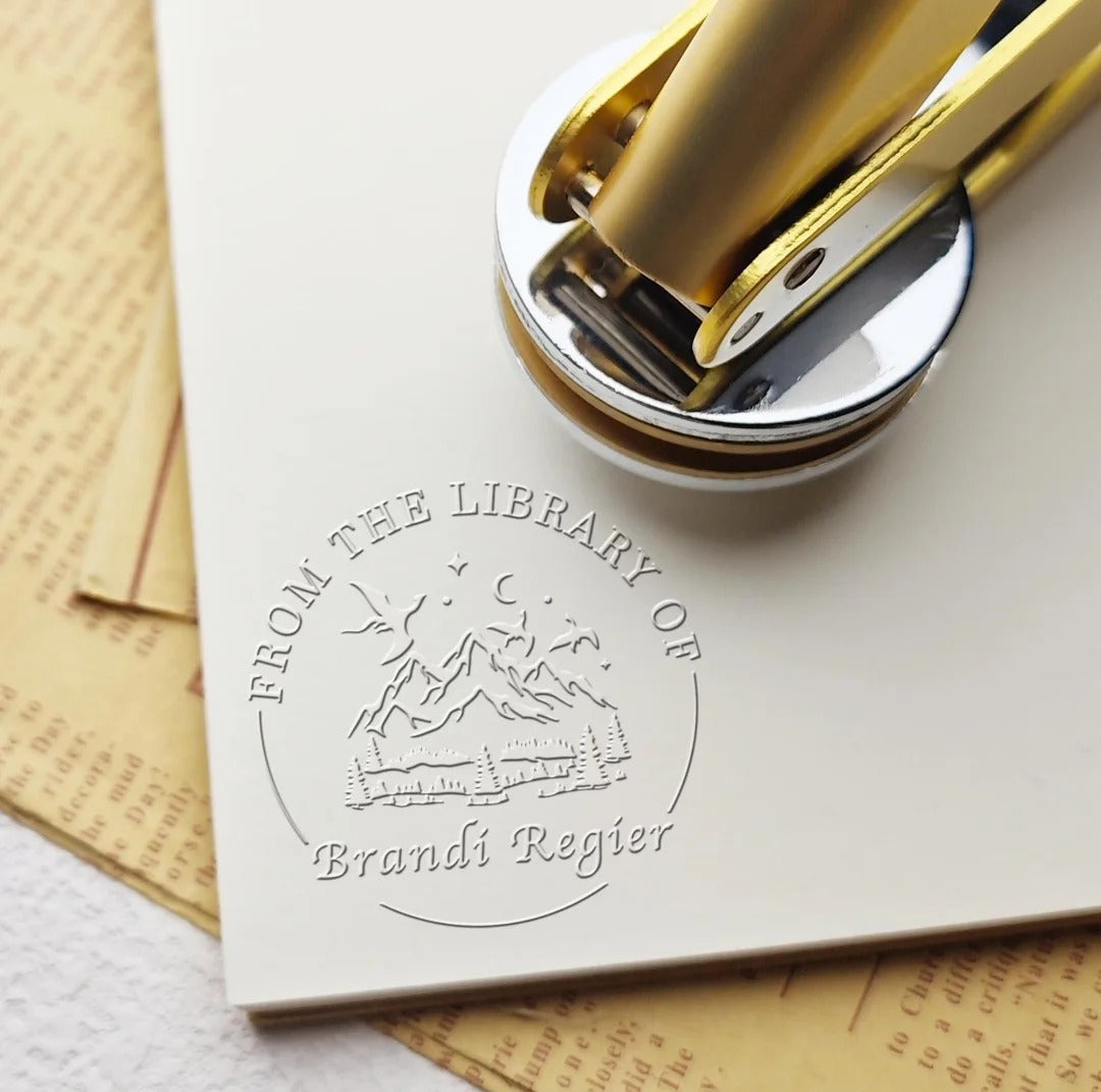 Logo Embossed Paper Stamp-Embossed Logo(Design Upload)