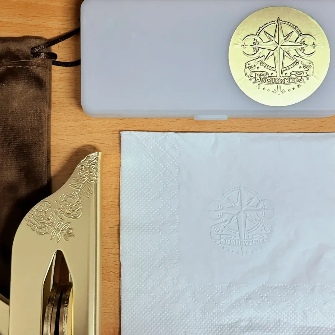 Logo Embossed Paper Stamp-Embossed Logo(Design Upload)