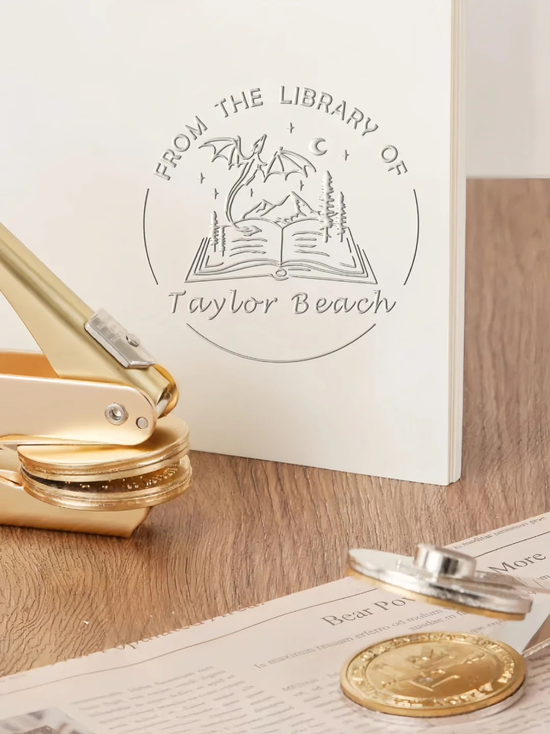 Logo Embossed Paper Stamp-Embossed Logo(Design Upload)