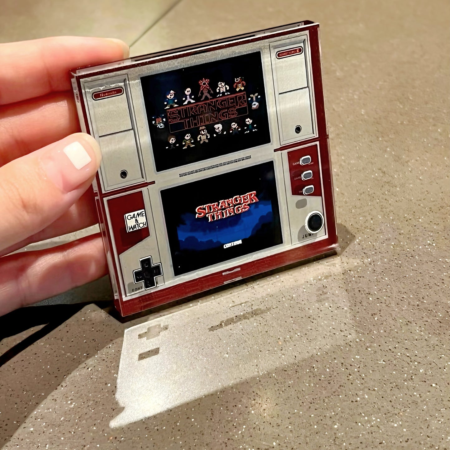 Stranger Things Retro Handheld Game Console 3D Fridge Magnet - 80s Nostalgic Deco