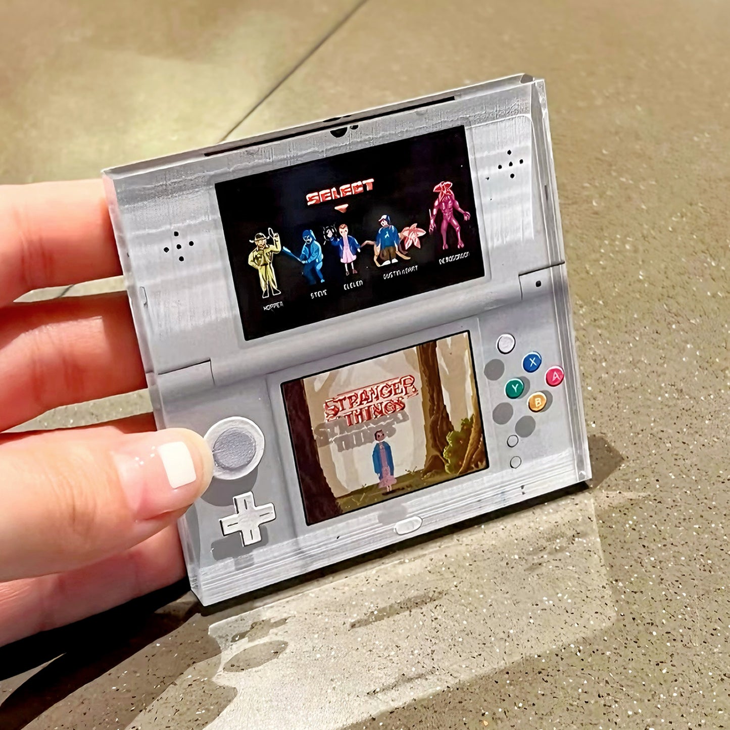 Stranger Things Retro Handheld Game Console 3D Fridge Magnet - 80s Nostalgic Deco