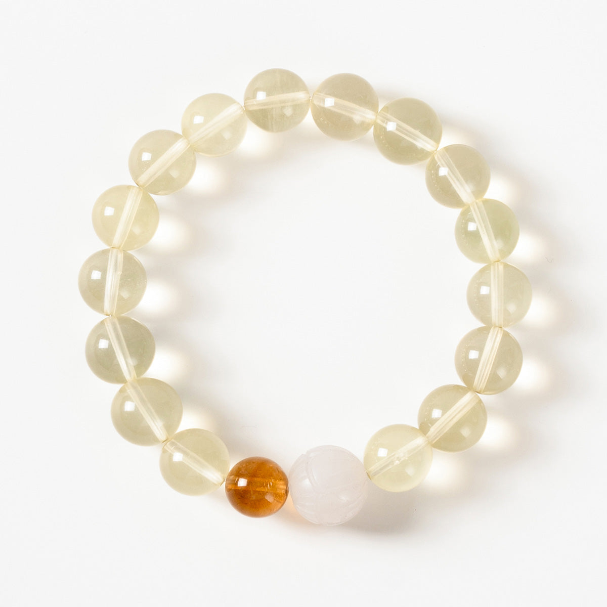 Harmony Glow Crystal Bracelet 10mm|Attract Wealth