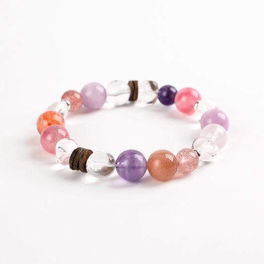 Rose Quartz & Agarwood Bracelet for Love Enhancement