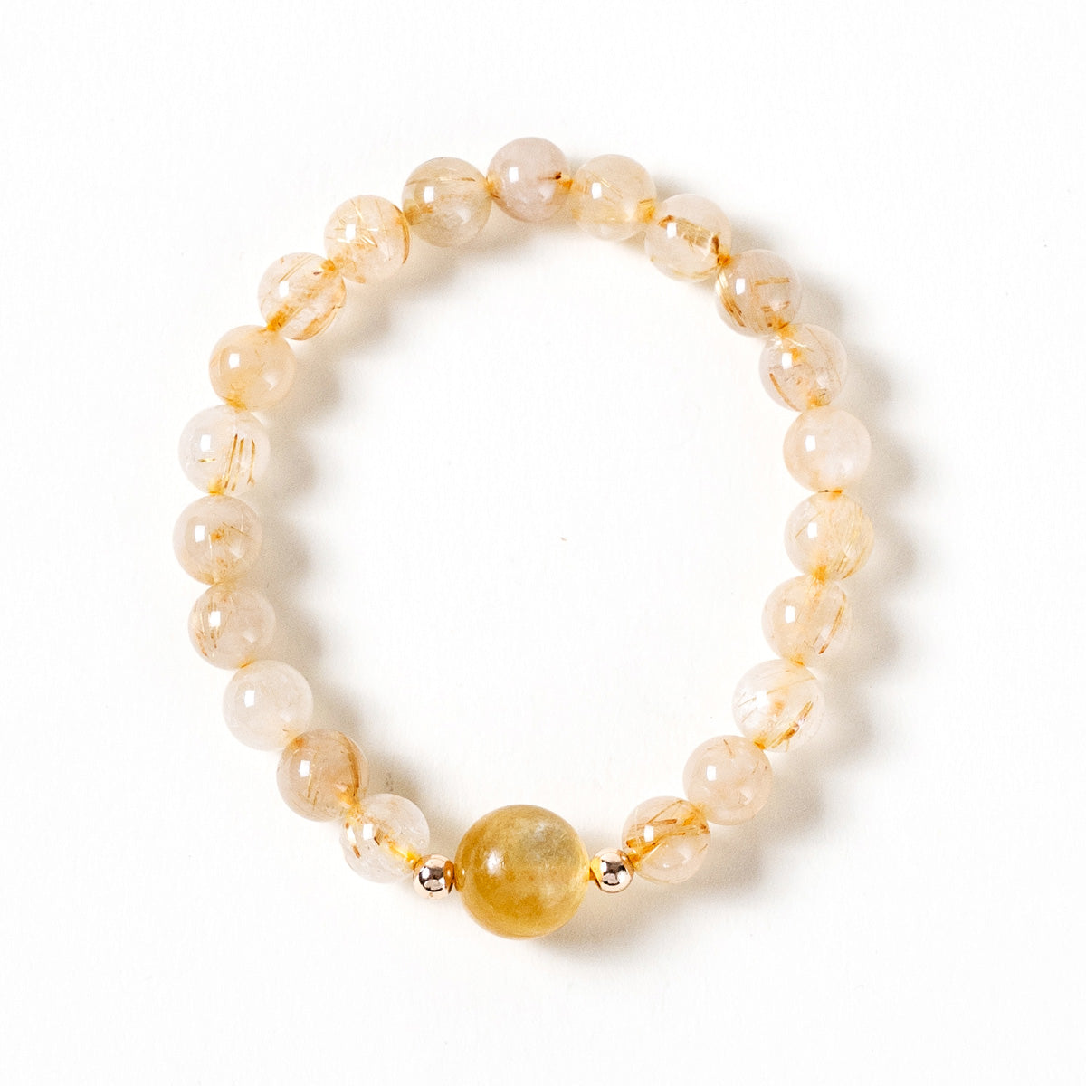 Golden Rutilated Quartz Bracelet