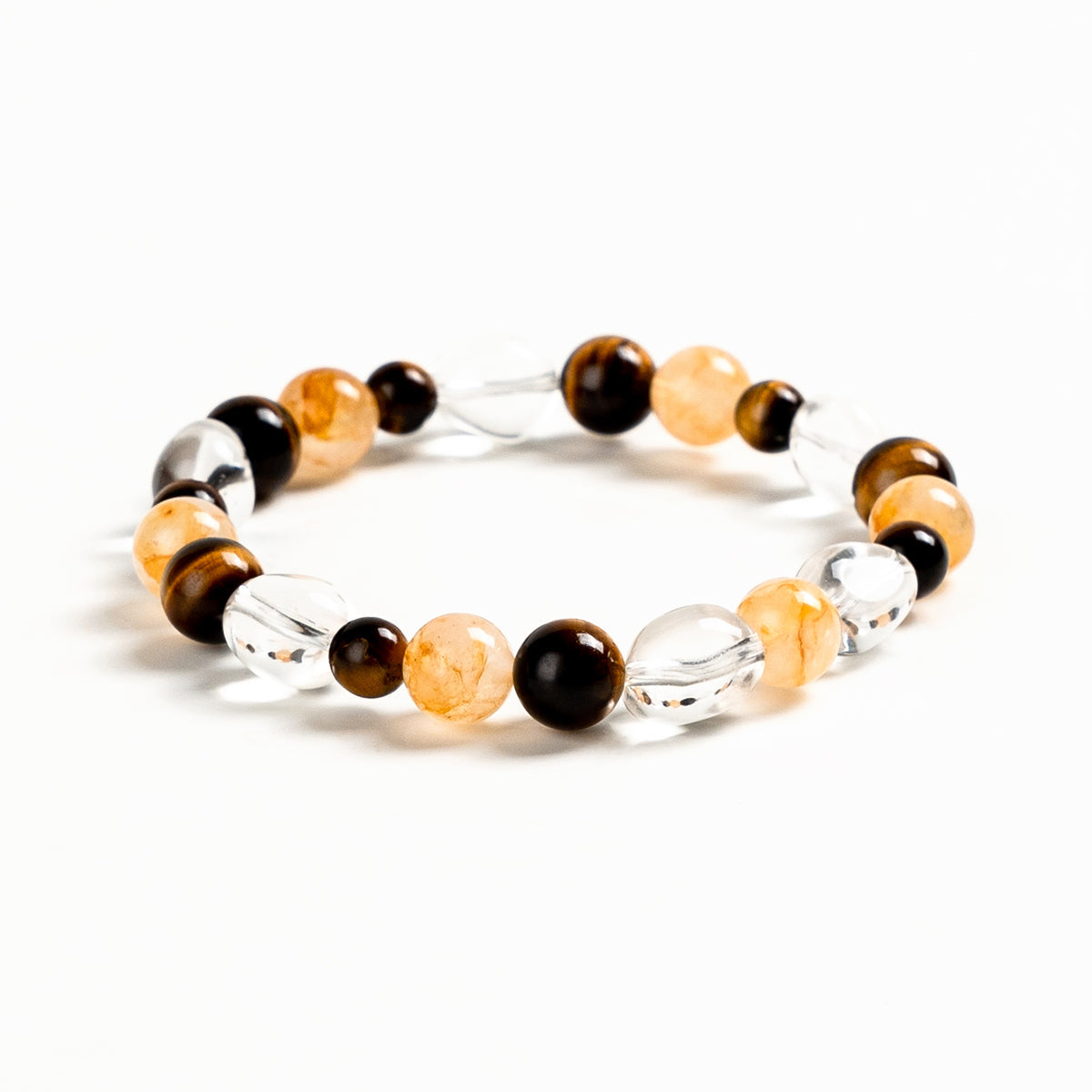Golden Clarity Crystal Bracelet