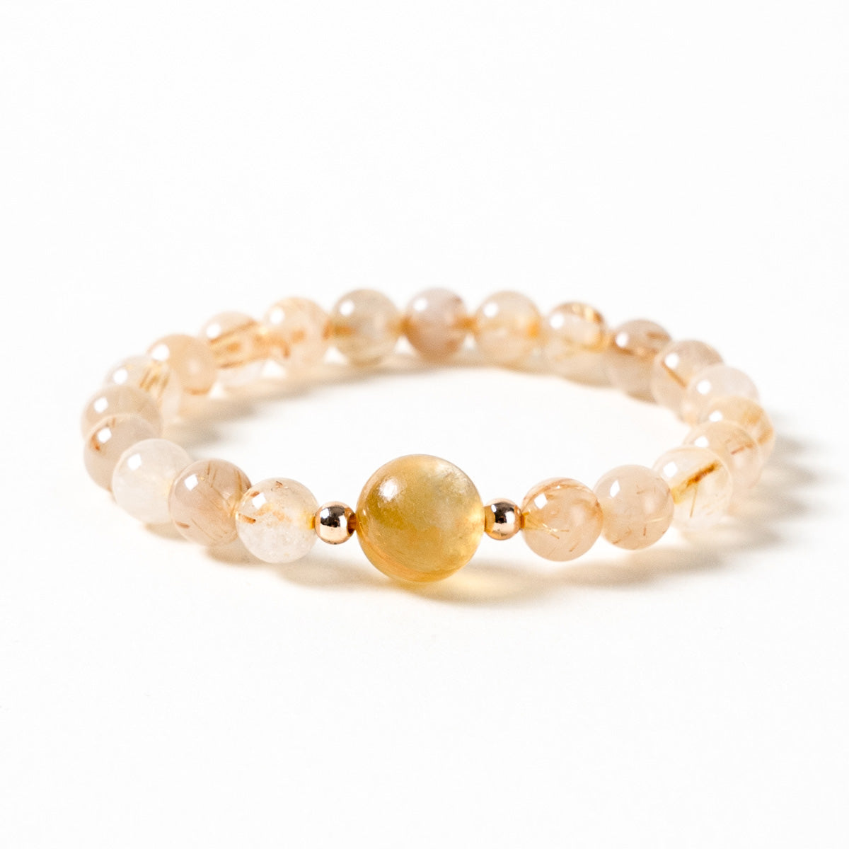 Golden Rutilated Quartz Bracelet