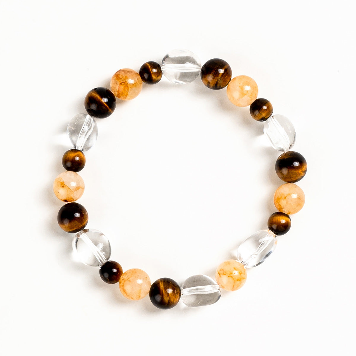 Golden Clarity Crystal Bracelet