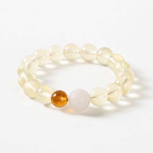 Harmony Glow Crystal Bracelet 10mm|Attract Wealth