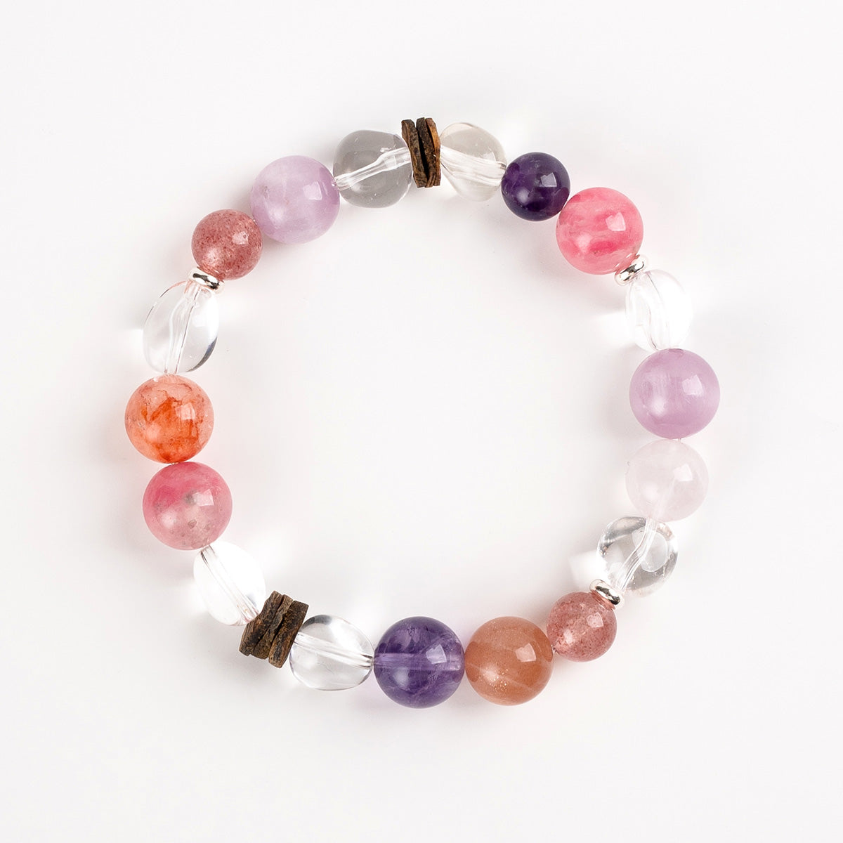 Rose Quartz & Agarwood Bracelet for Love Enhancement