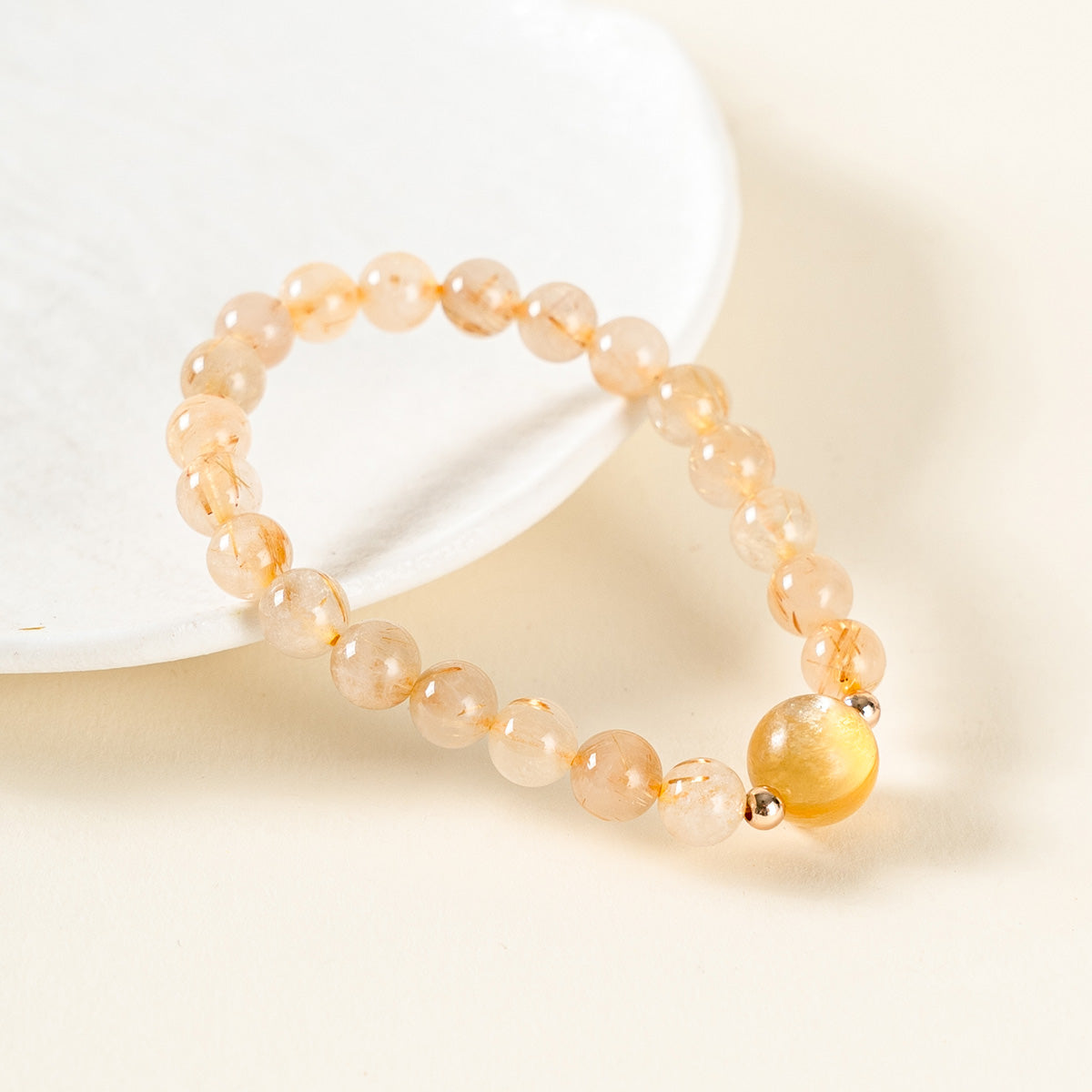 Golden Rutilated Quartz Bracelet