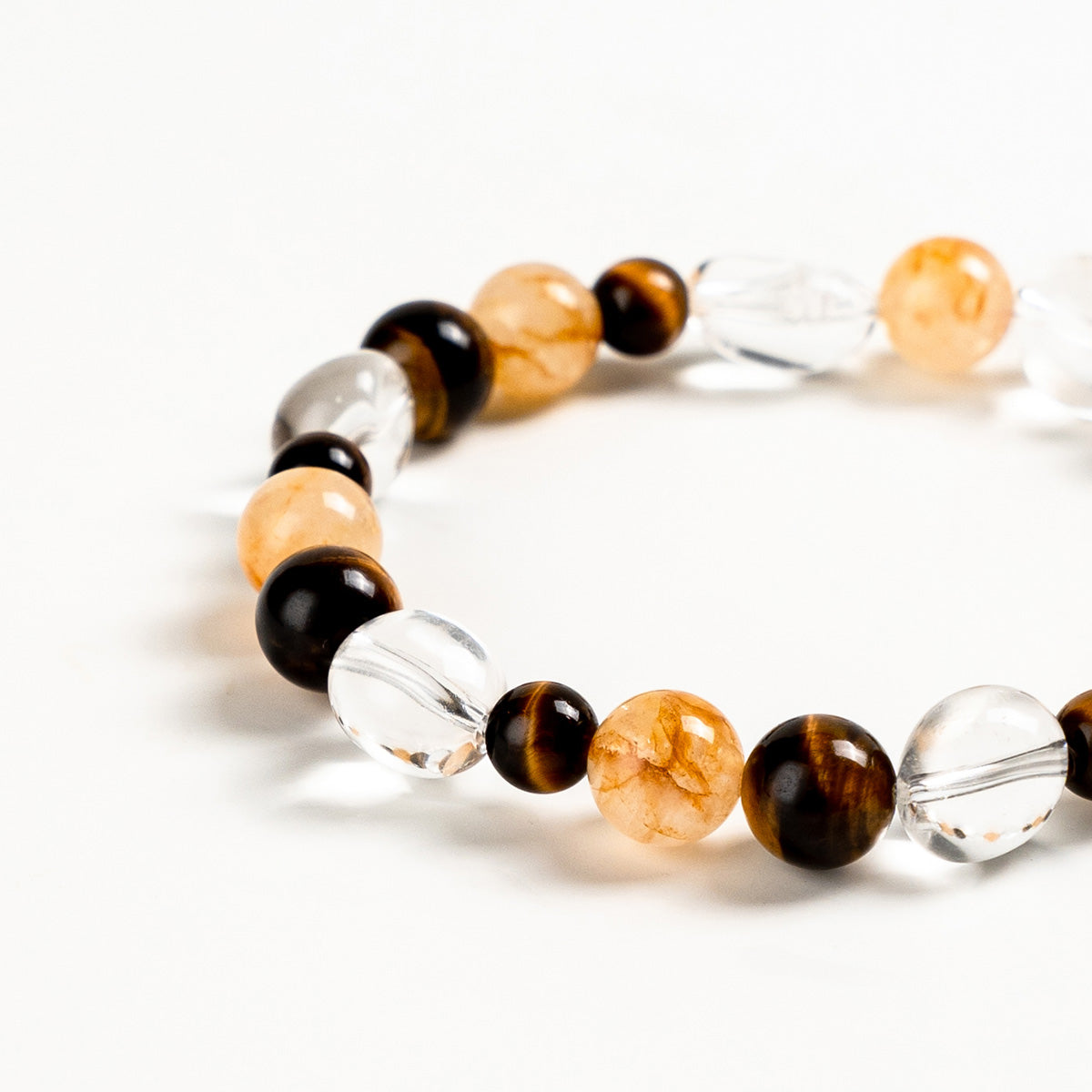 Golden Clarity Crystal Bracelet