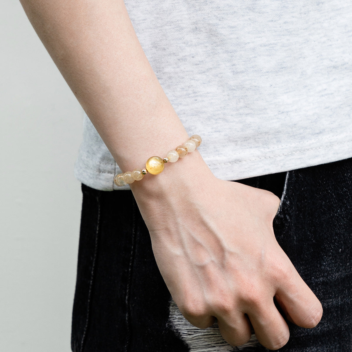 Golden Rutilated Quartz Bracelet