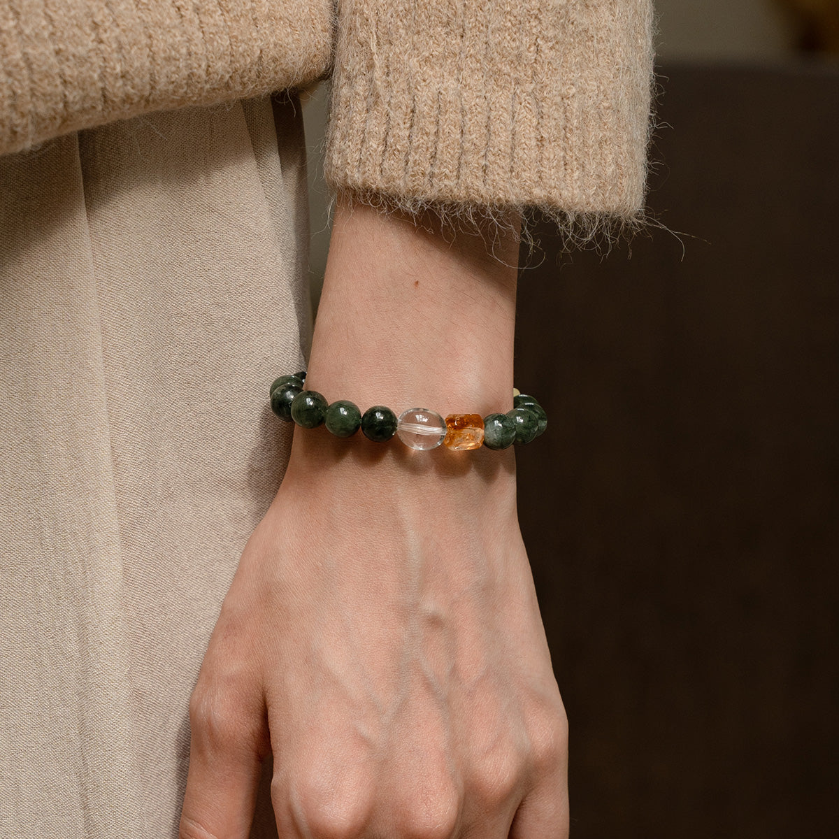 Green Phantom Quartz Energy Bracelet