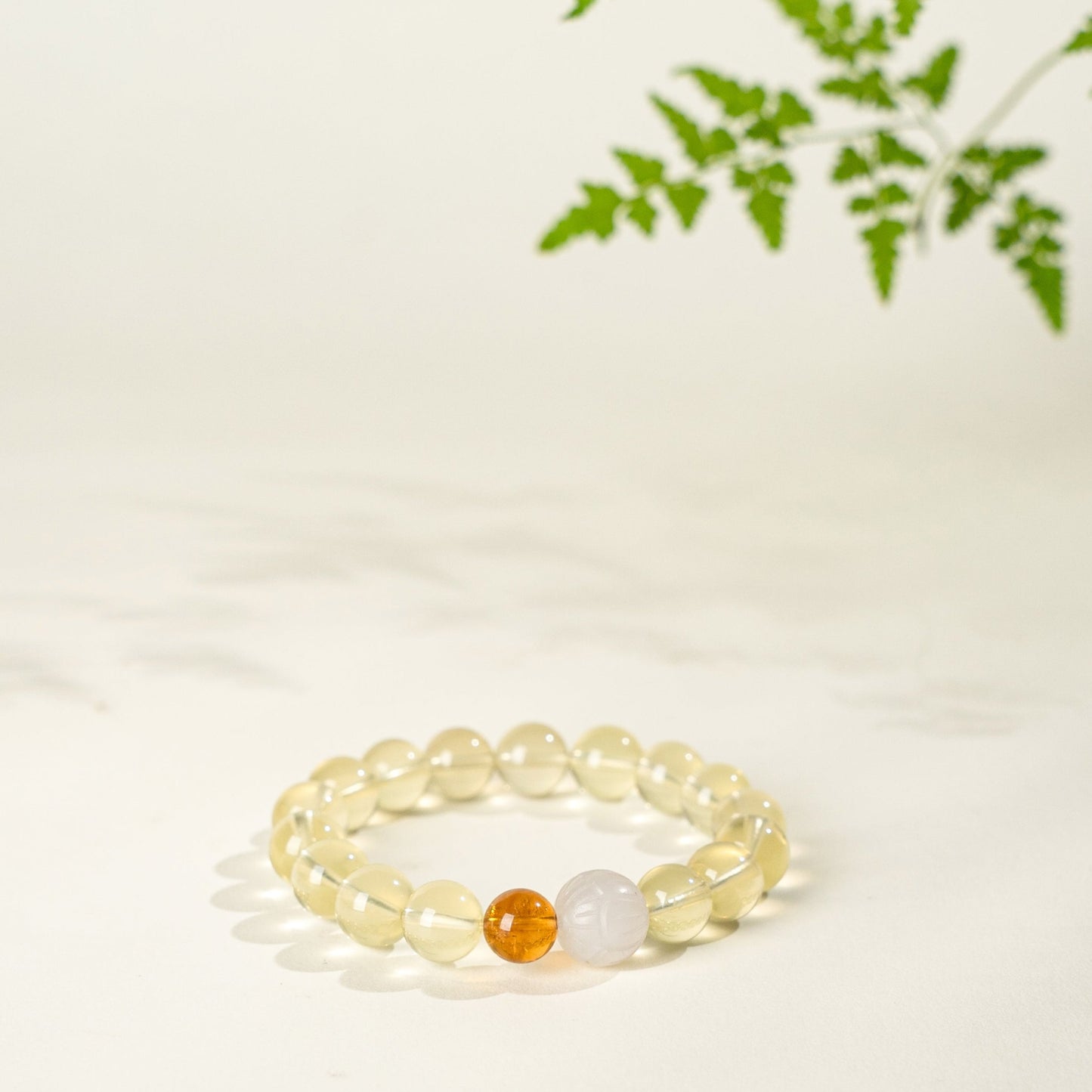 Harmony Glow Crystal Bracelet 10mm|Attract Wealth