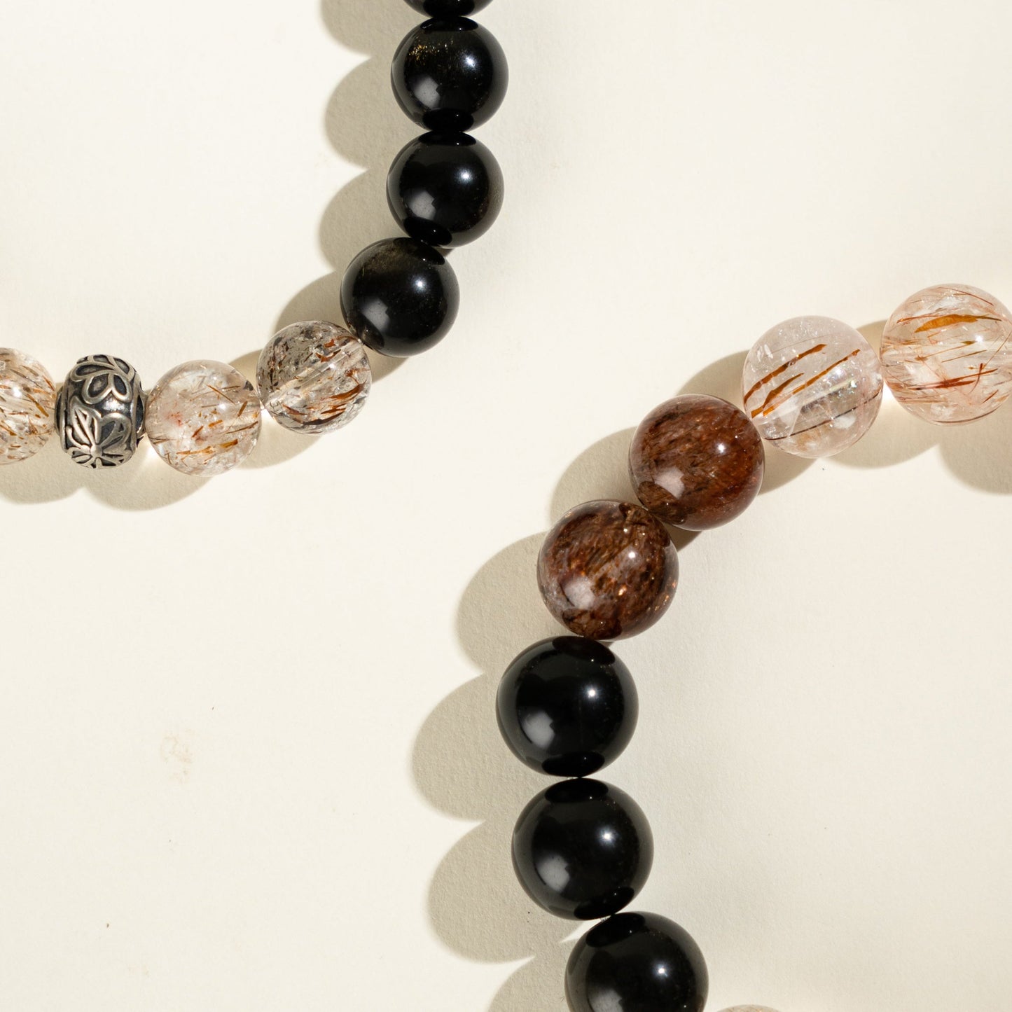 Black Obsidian Harmony Shield Crystal Bracelet