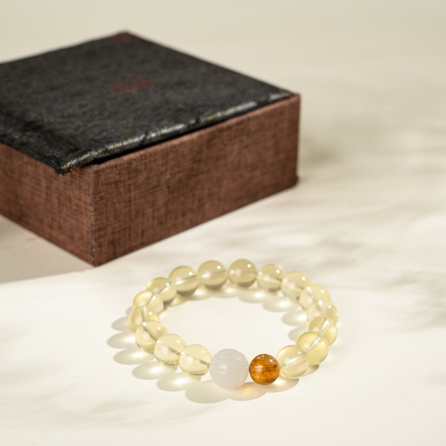 Harmony Glow Crystal Bracelet 10mm|Attract Wealth