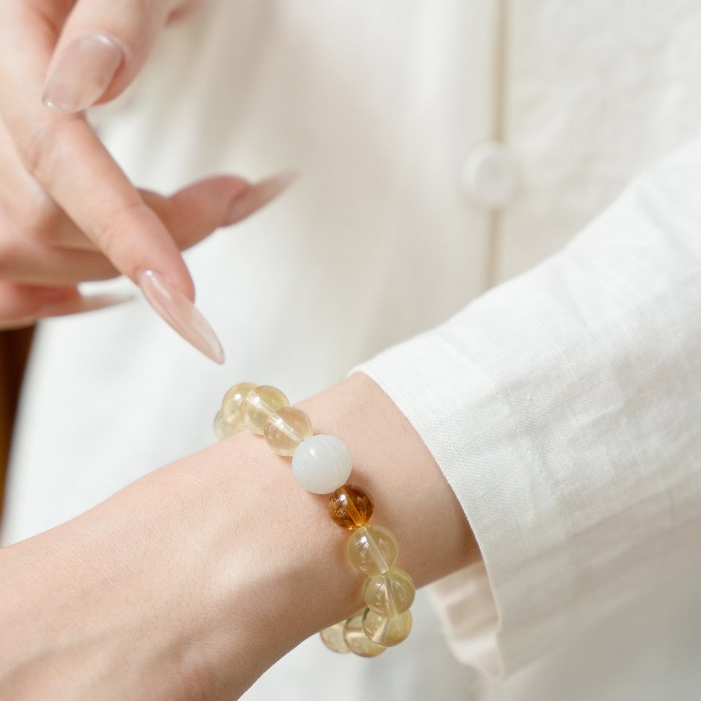 Harmony Glow Crystal Bracelet 10mm|Attract Wealth
