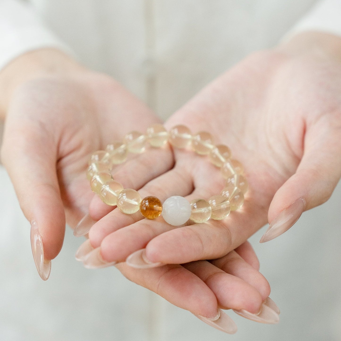 Harmony Glow Crystal Bracelet 10mm|Attract Wealth