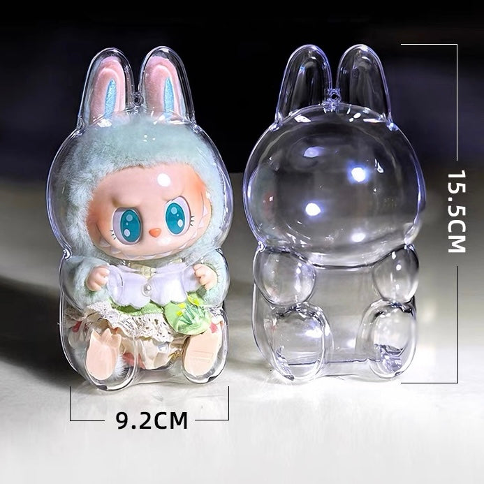 POP MART  LABUBU The Monsters Have a Seat Series Plush Pendant Acrylic Protector V2