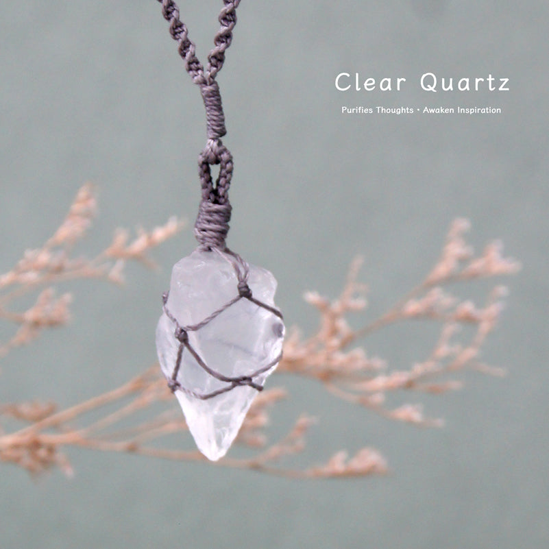 Natural Raw Crystal Irregular Pendant Necklace