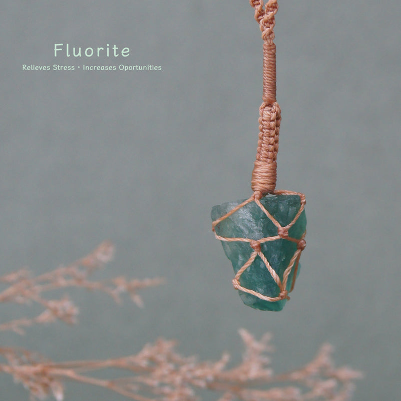 Natural Raw Crystal Irregular Pendant Necklace