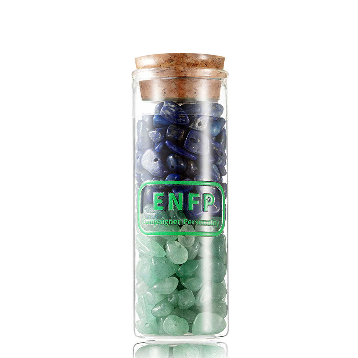 MBTI 16 Personality Exclusive Crystal Vial, Crystal Chip Storage Vial, Personalized Crystal Peripheral Decoration