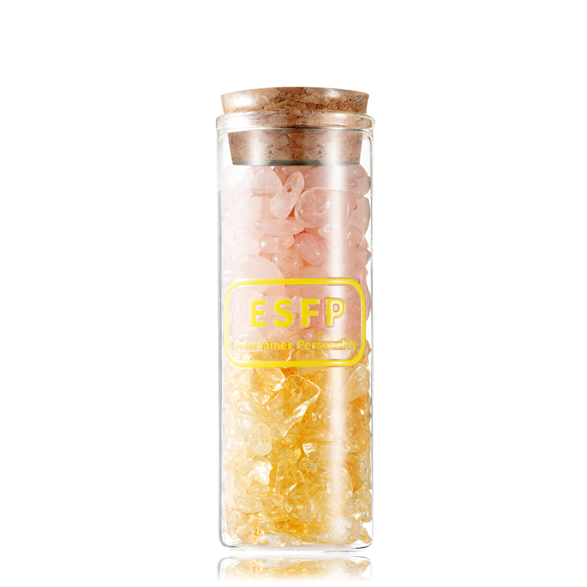 MBTI 16 Personality Exclusive Crystal Vial, Crystal Chip Storage Vial, Personalized Crystal Peripheral Decoration