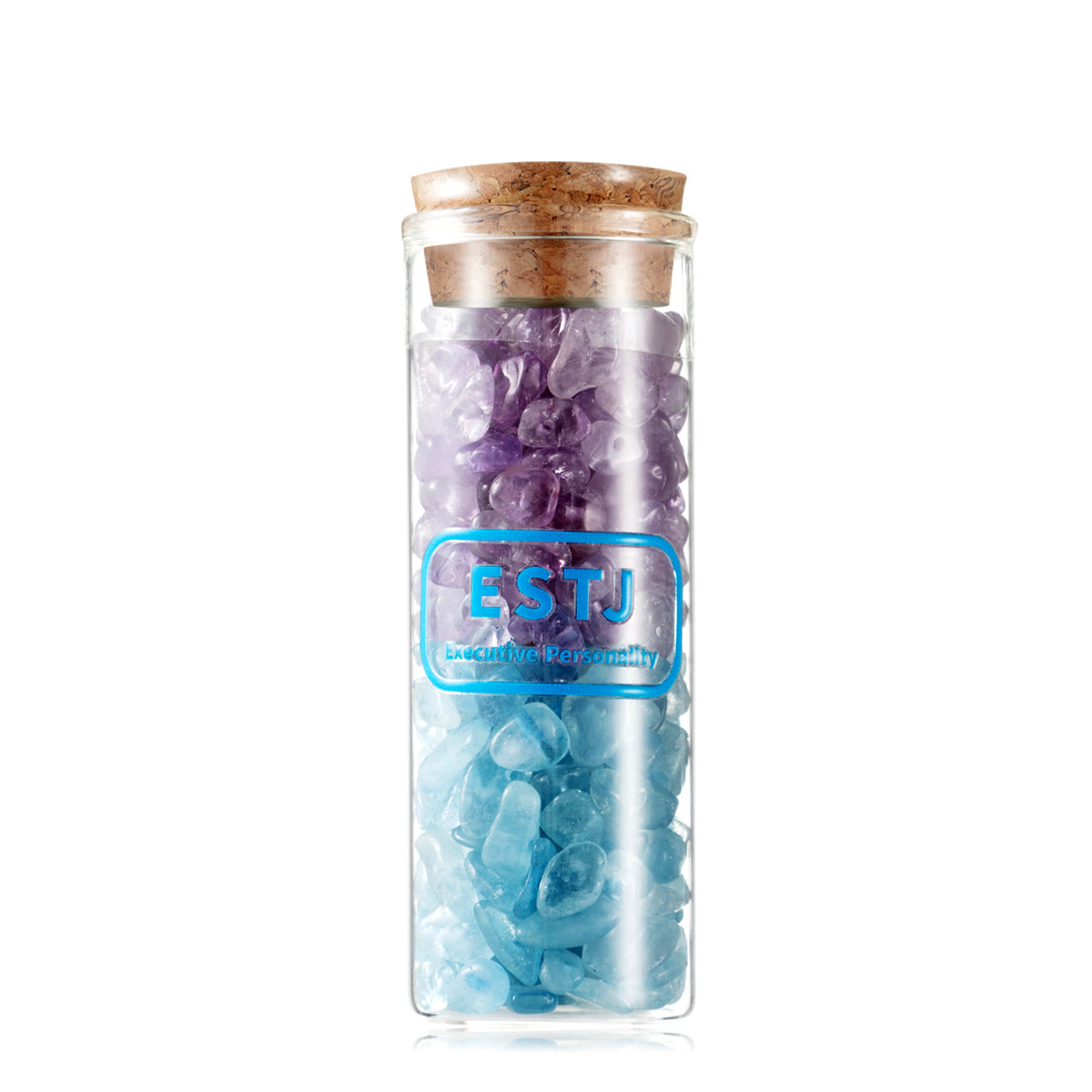 MBTI 16 Personality Exclusive Crystal Vial, Crystal Chip Storage Vial, Personalized Crystal Peripheral Decoration